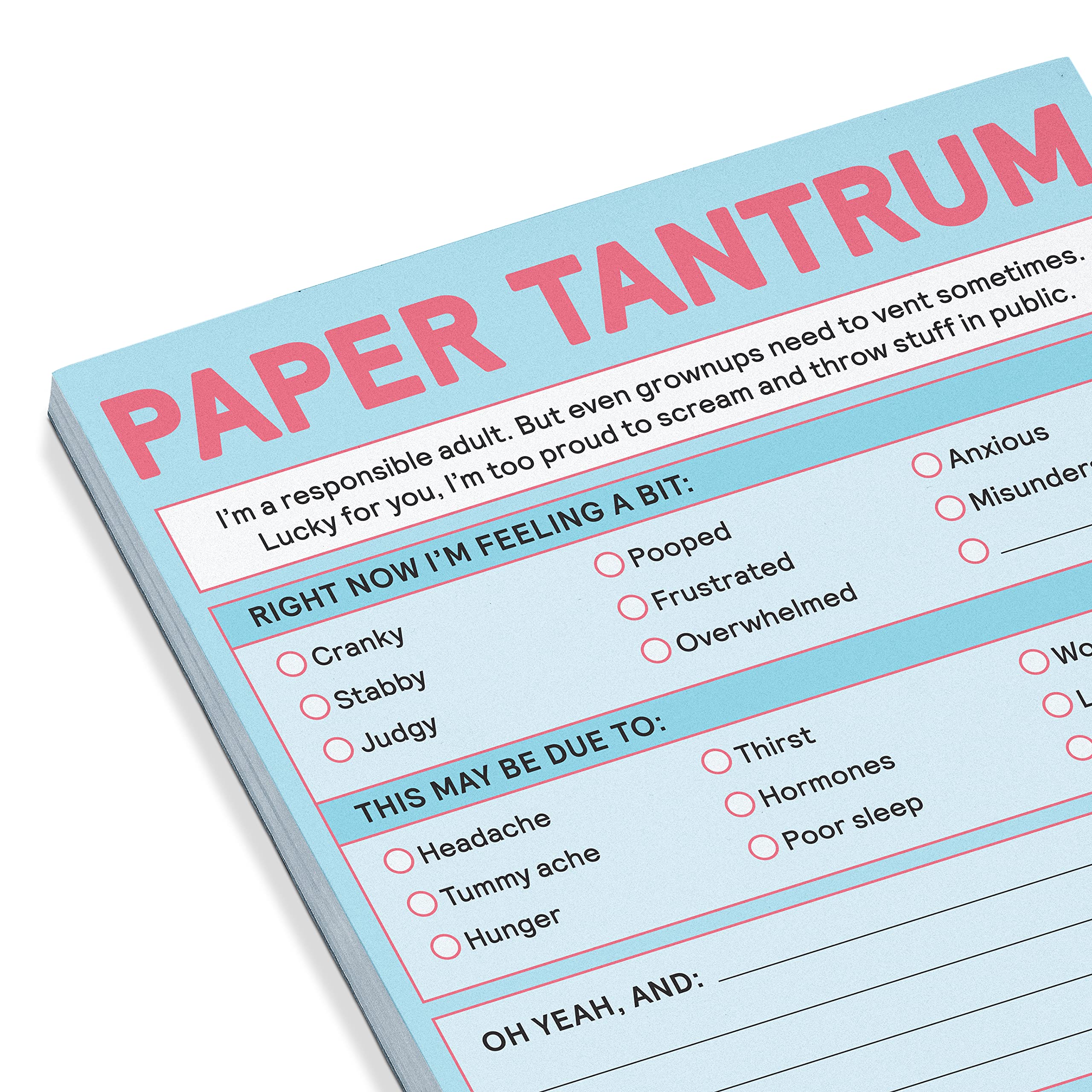 1-Count Knock Knock Paper Tantrum Note Pad, Funny Office Notepads & Checklist Nifty Notes (Pastel), 4 x 5.25-inches - Image 3