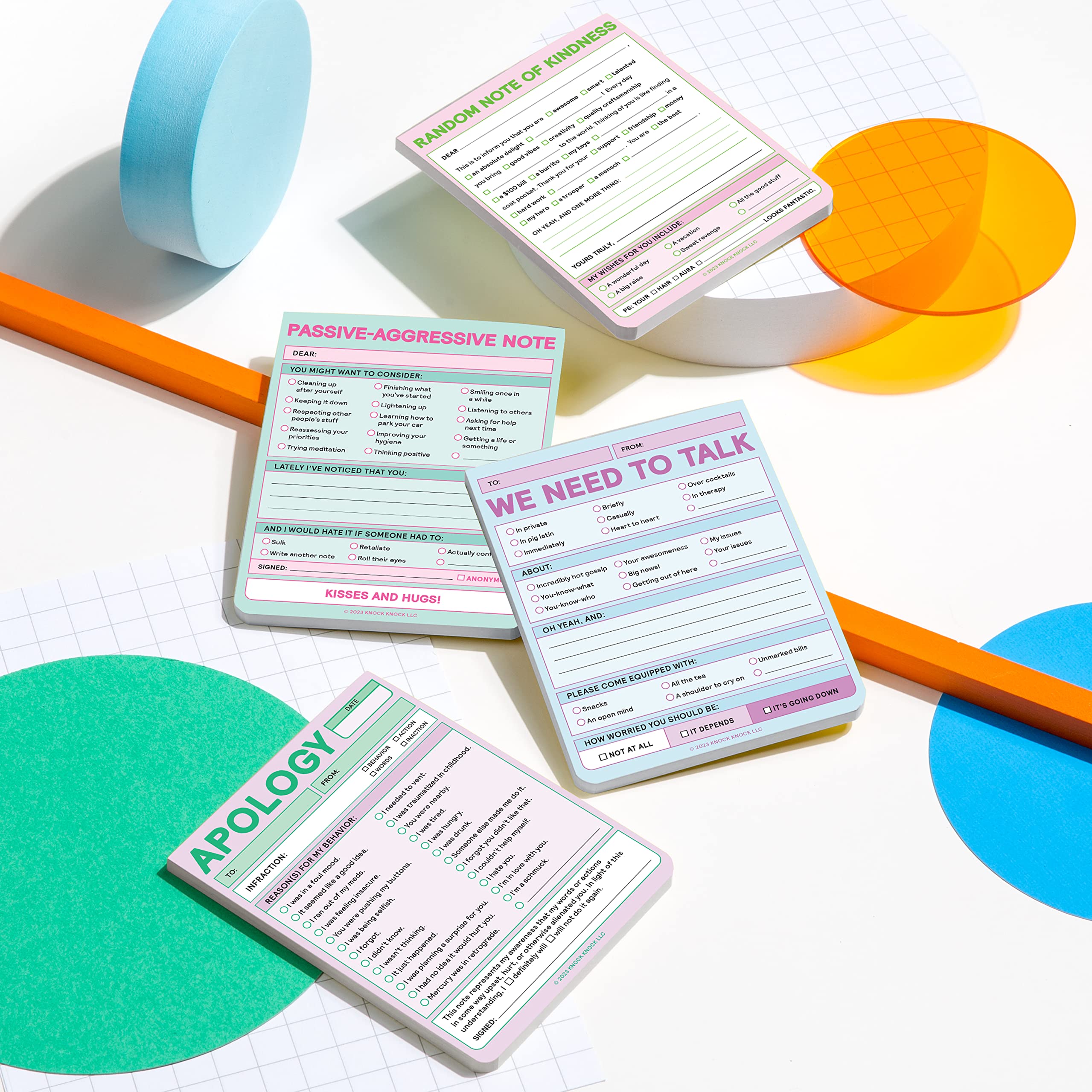 Knock Knock 1-Count Passive-Aggressive Note, Nifty Note Pads & Funny Checklist Memo Pads, 4 x 5.25-inches each (Pastel) - Image 6