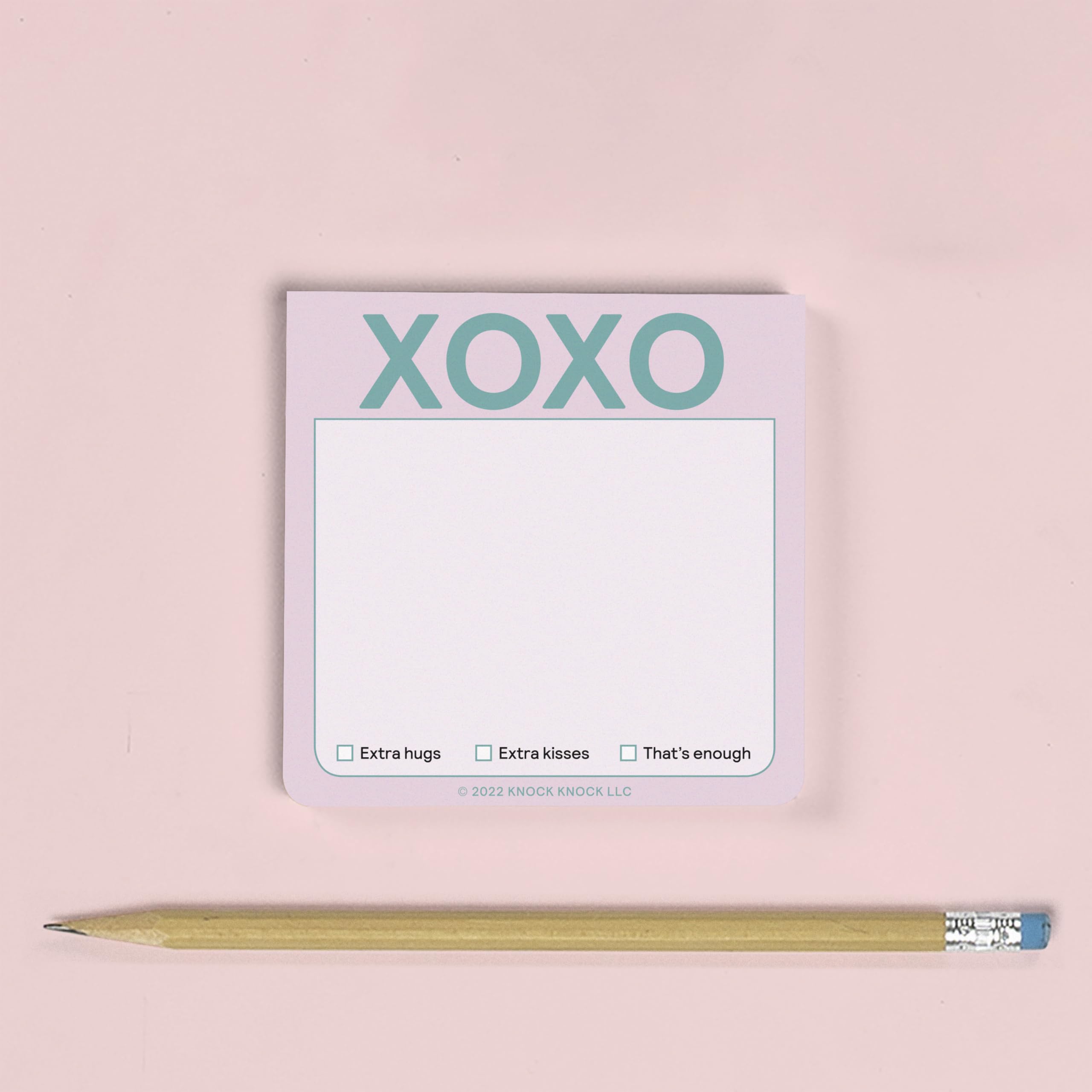 1-Count Knock Knock XOXO Sticky Note Pad (Pastel Version), 3 x 3-inches Each - Image 4