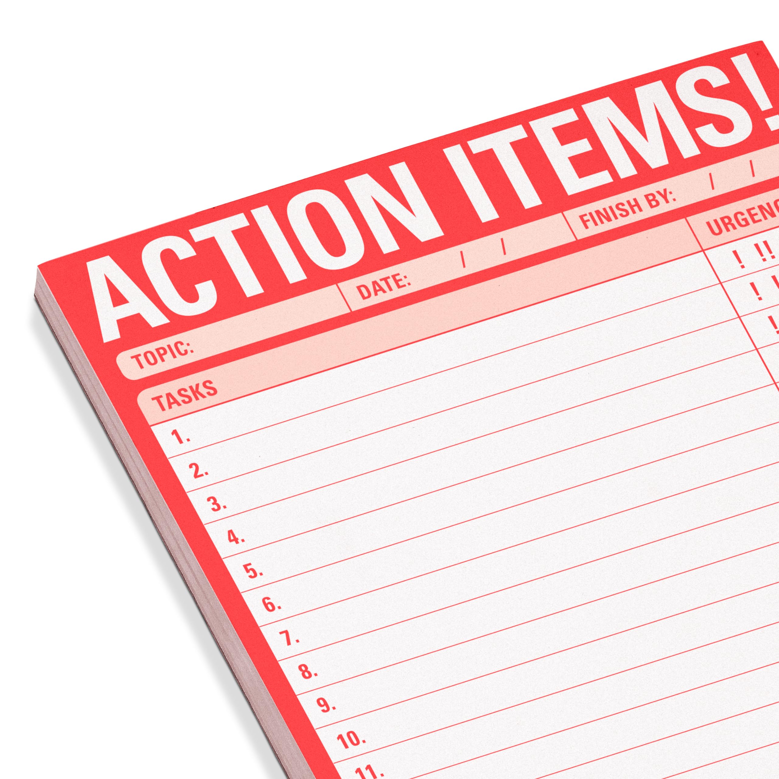 6-Count Knock Knock Action Items! Pads, Funny Office Notepads & To Do List Notepads, 6 x 9-inches each - Image 4