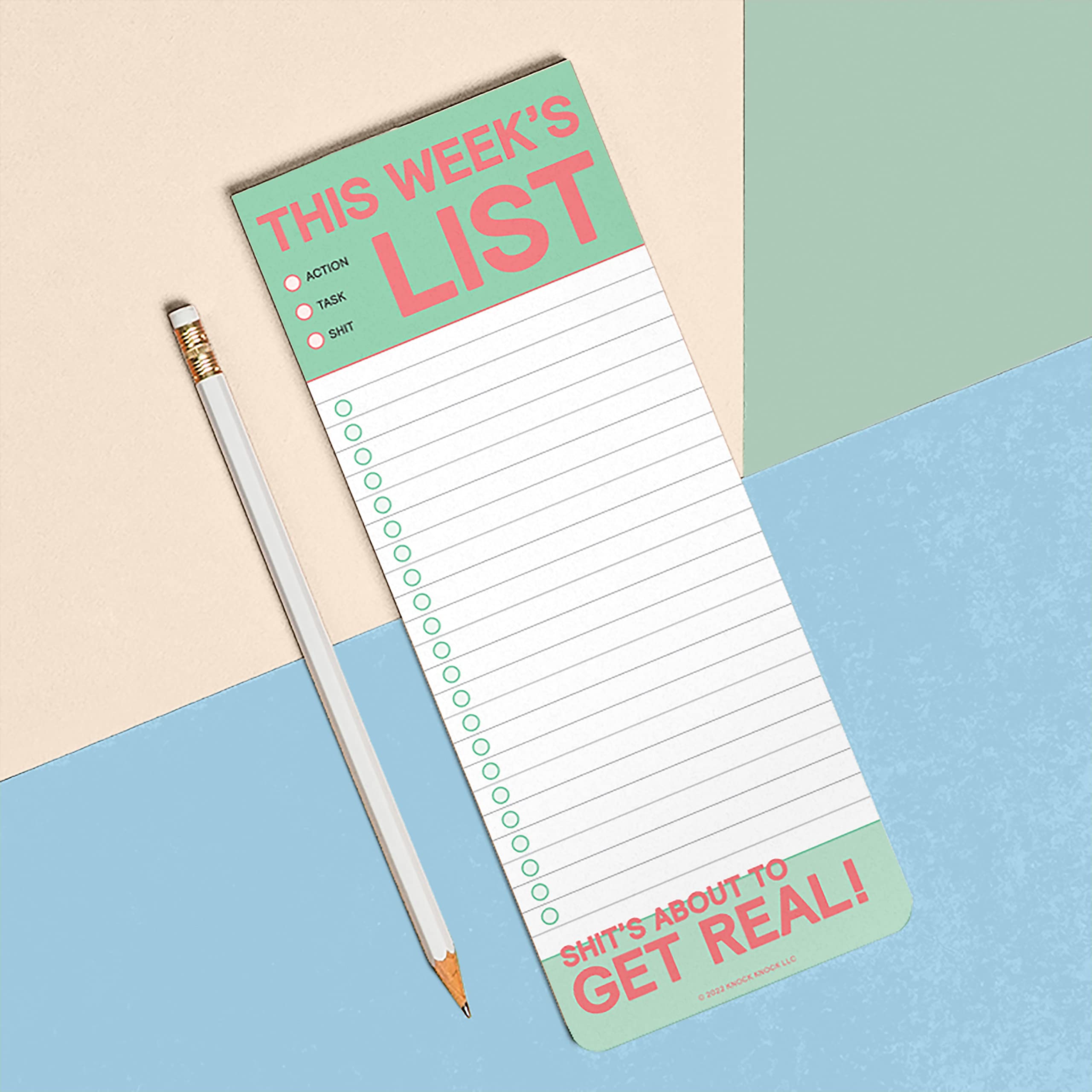 6-Count Knock Knock This Week's List Make-a-List Pads - Weekly Planner Pads & To Do Pads, 3.5 x 9-inches each - Image 5
