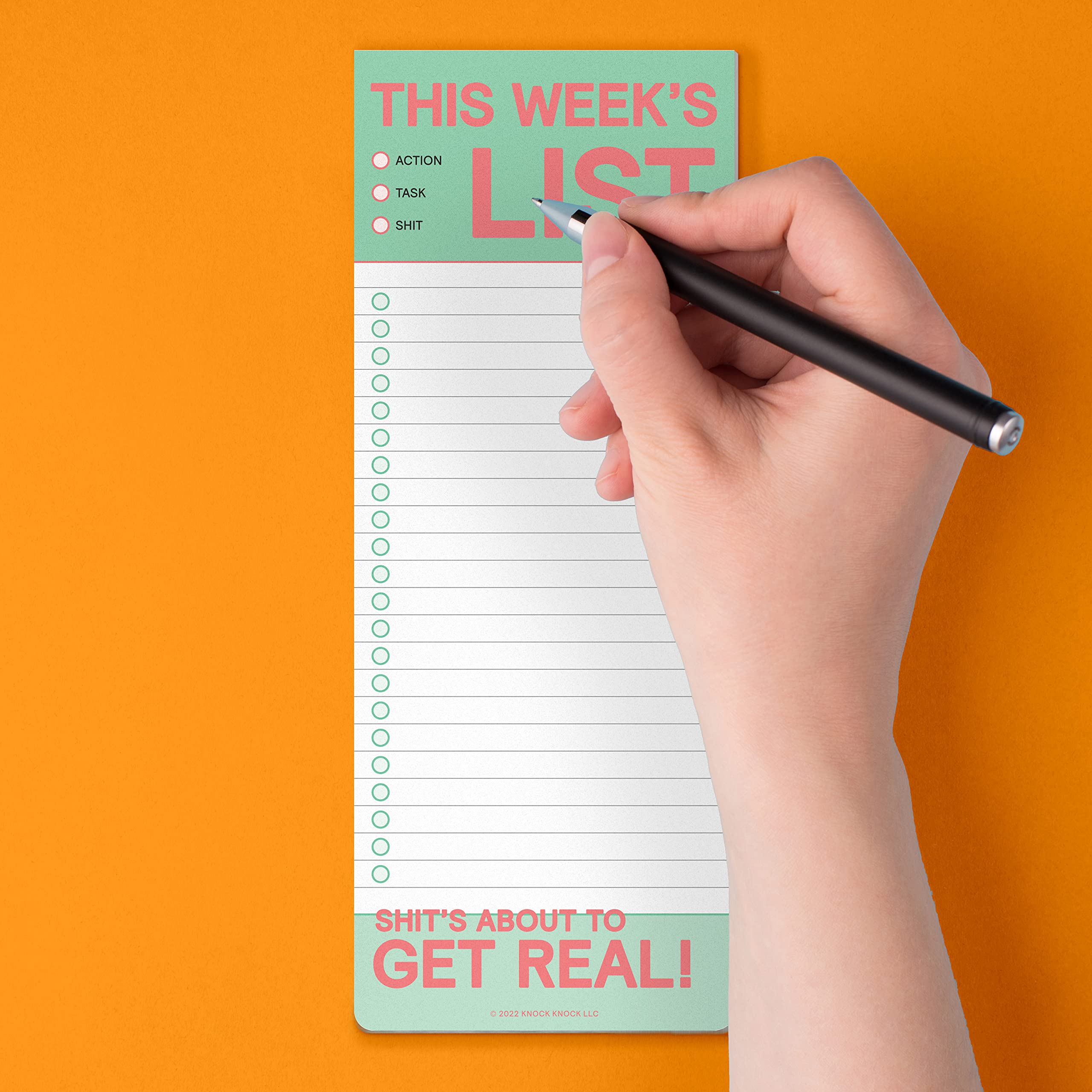 6-Count Knock Knock This Week's List Make-a-List Pads - Weekly Planner Pads & To Do Pads, 3.5 x 9-inches each - Image 6