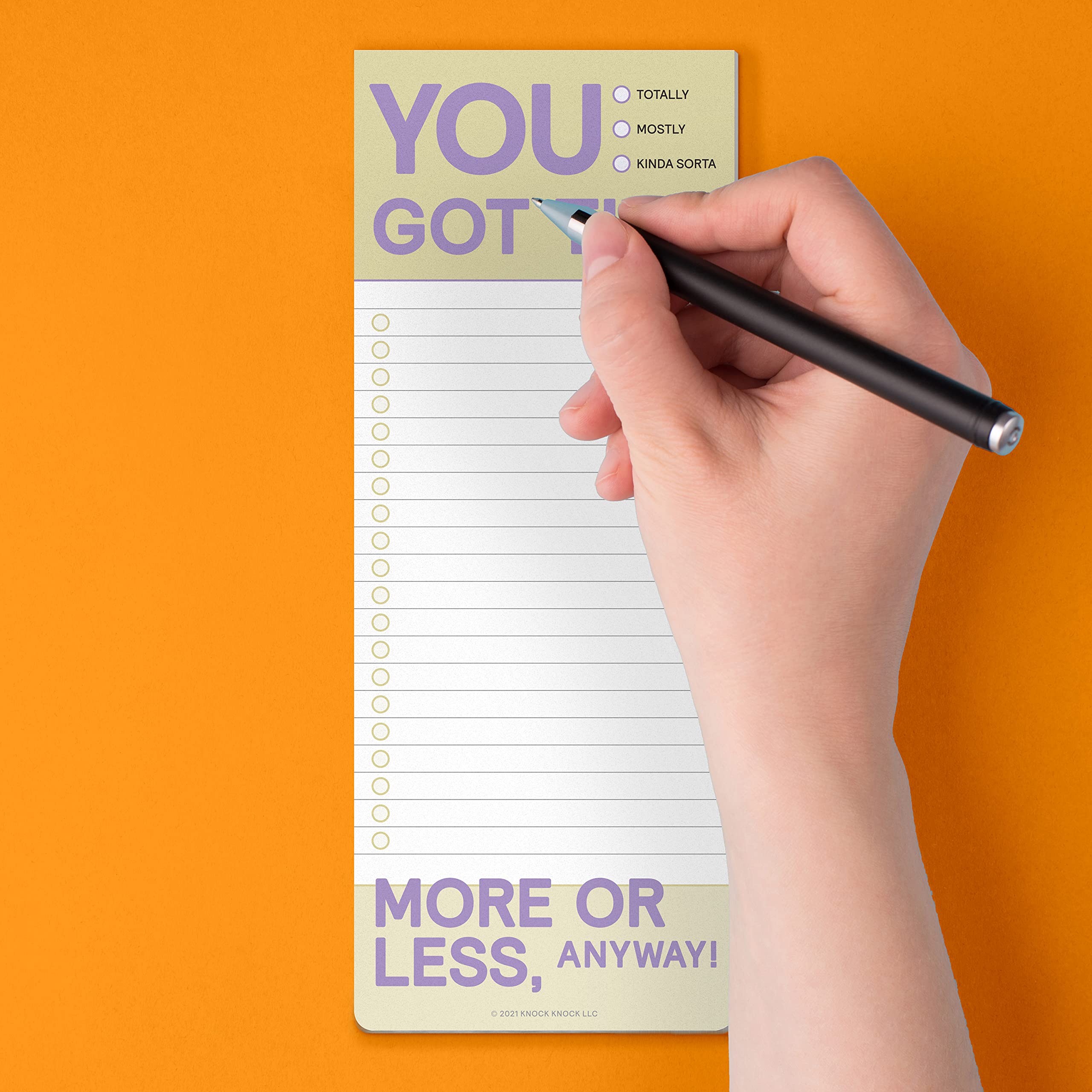 6-Count Knock Knock You Got This Make-a-List Pads - Daily Memo Planning Pad, 3.5 x 9-inches each - Image 6