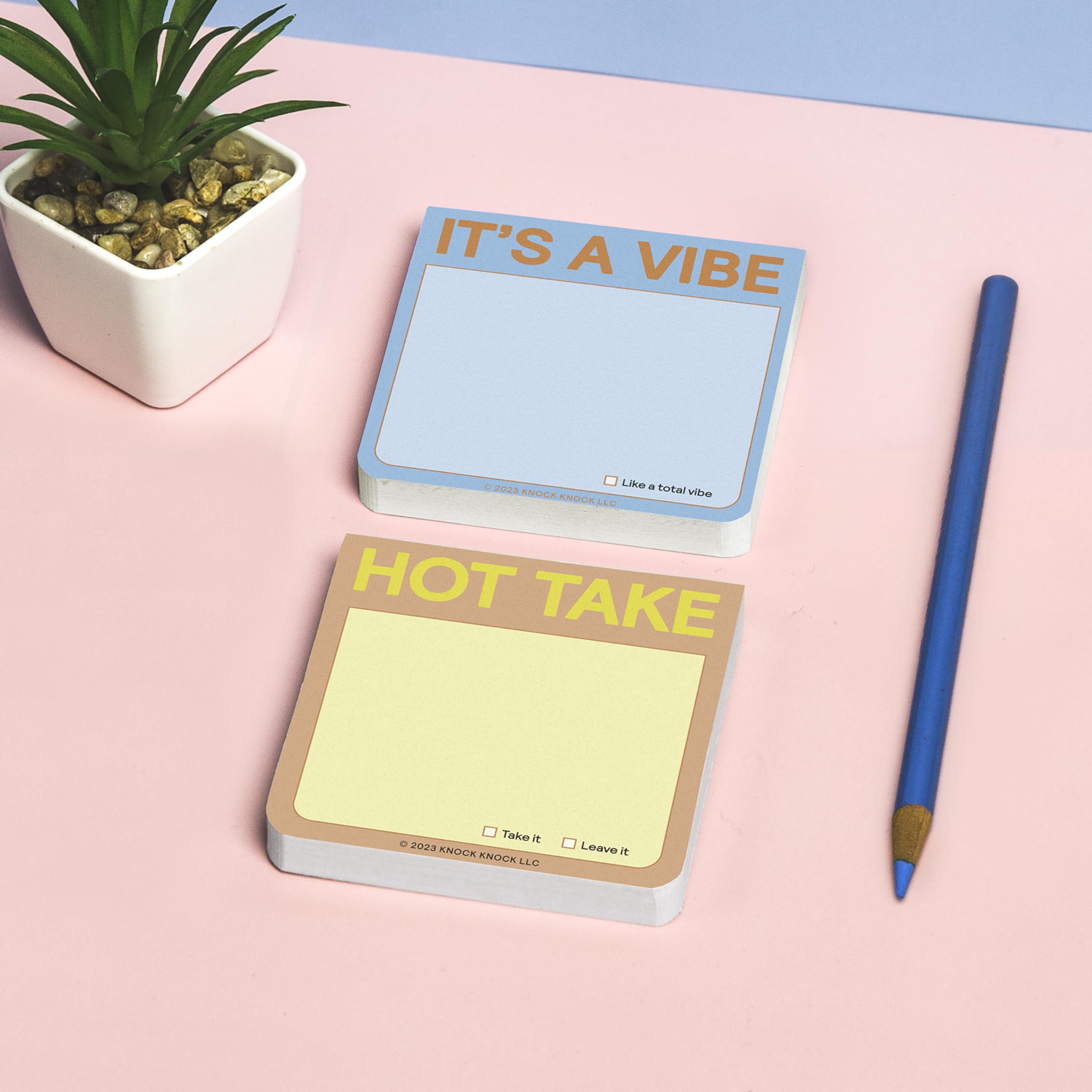 8-Count Knock Knock Hot Take Sticky Note Pads, 3 x 3-inches, 100 Sheets Each - Image 6