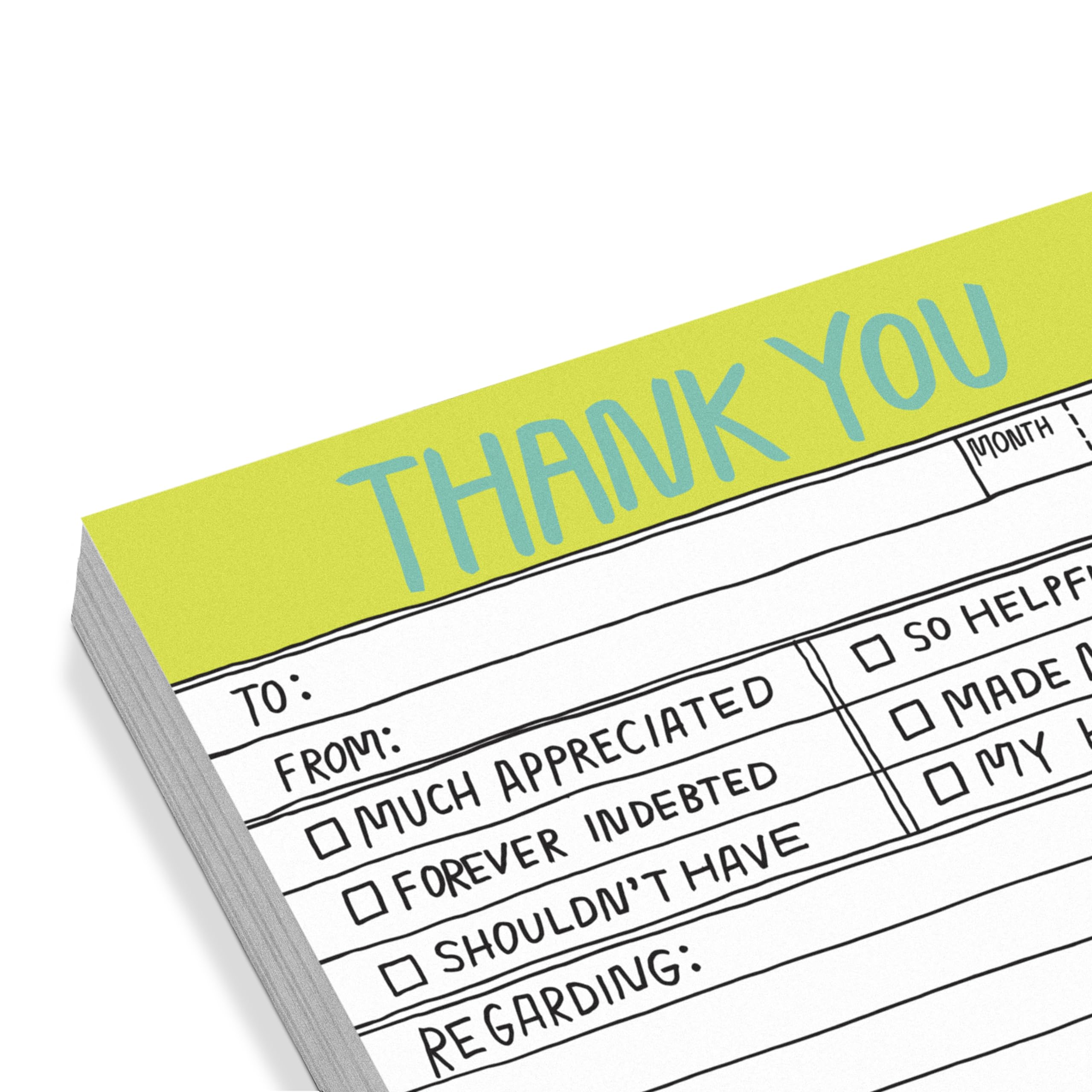 8-Count Knock Knock Thank You Hand-Lettered Sticky Notes, Thank You Notes, 3 x 3-inches, 100 Sheets Each - Image 3