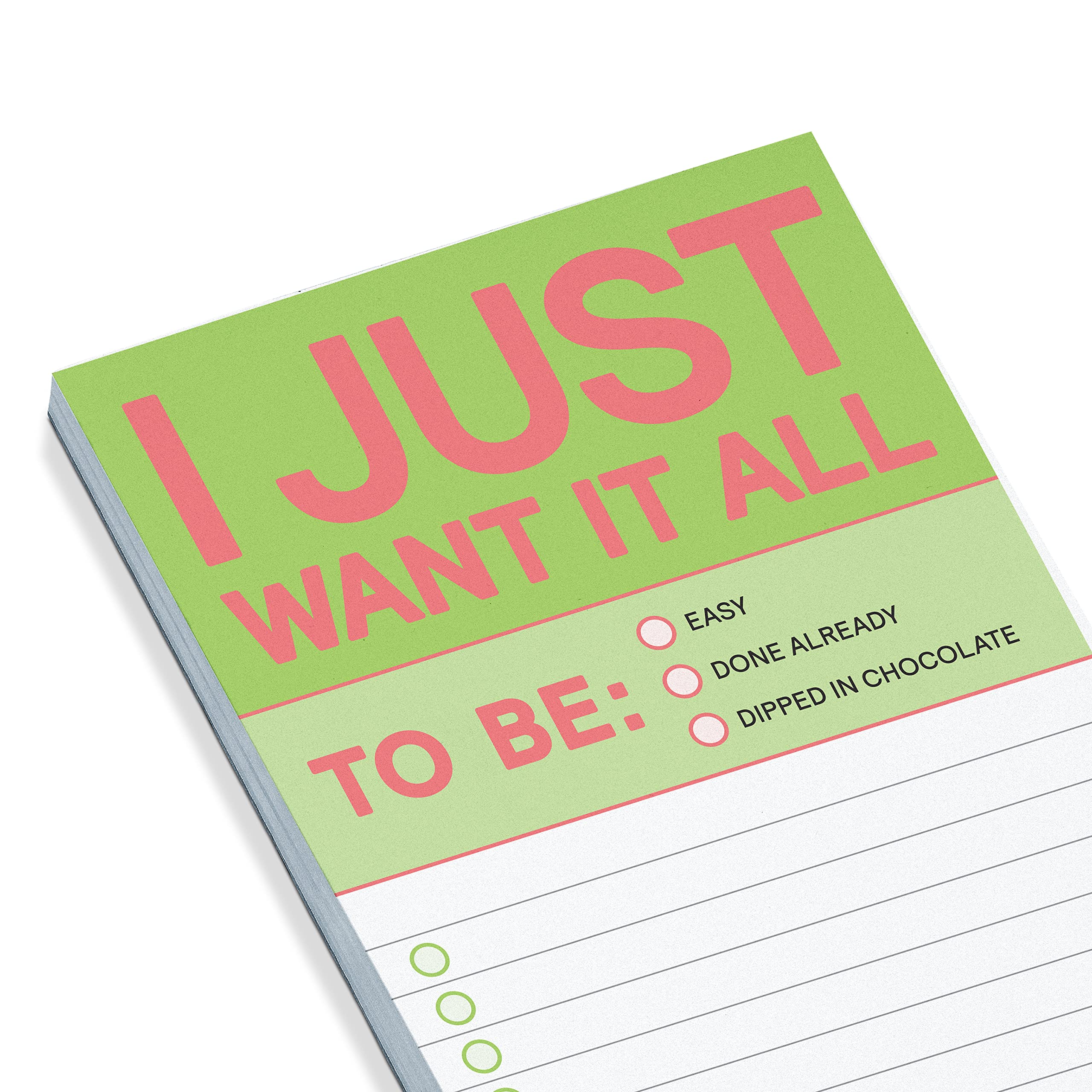 Knock Knock 6-Count I Just Want It All Make-a-List Pads - Shopping List Pad & To Do Pads, 3.5 x 9-inches each - Image 4
