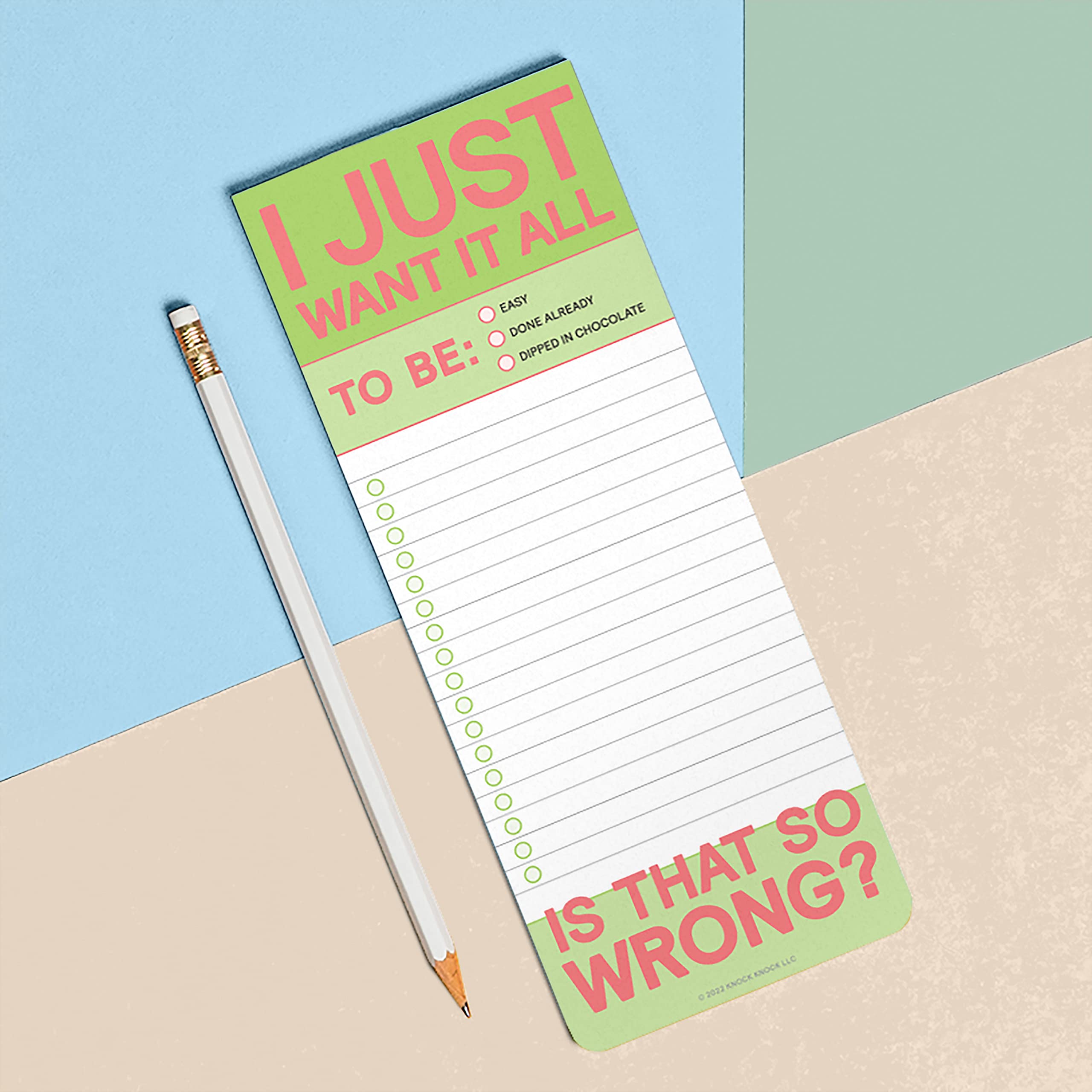 Knock Knock 6-Count I Just Want It All Make-a-List Pads - Shopping List Pad & To Do Pads, 3.5 x 9-inches each - Image 5