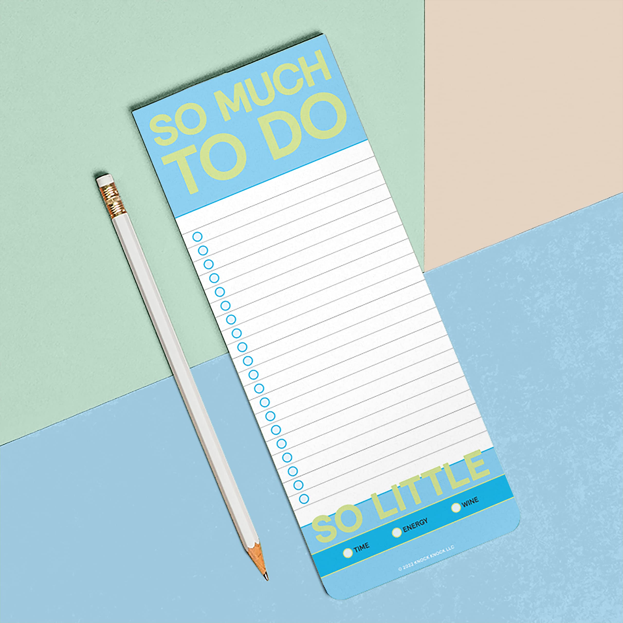 Knock Knock 6-Count So Much To Do Make-a-List Pads - Daily Planner Pad & To Do Pads, 3.5 x 9-inches each - Image 5