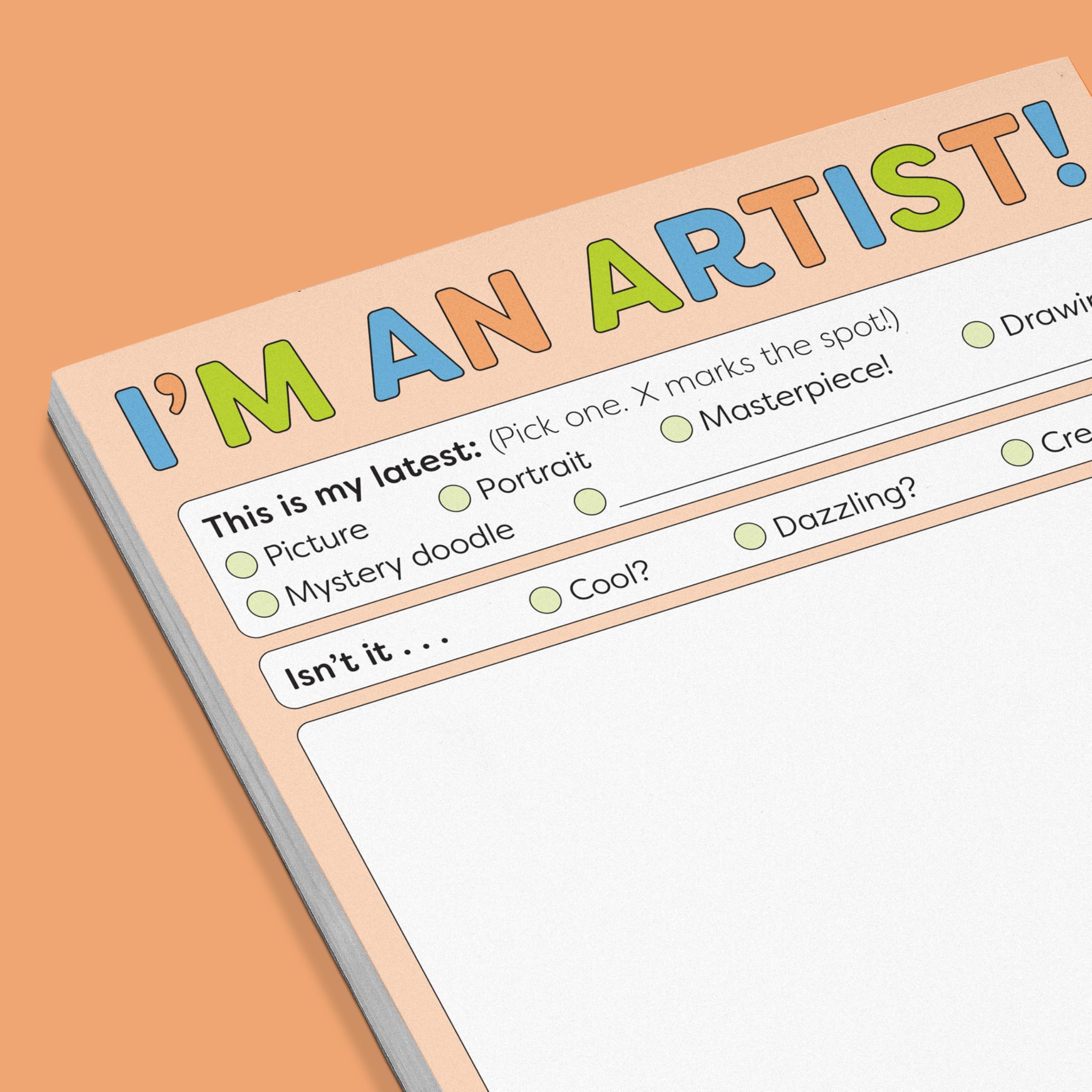 Knock Knock Kids I’m an Artist! Playtime Pad: Kids Activity Pad, 40 Sheets Plus Full-Color Sticker Sheet, 6 x 9-Inches - Image 3