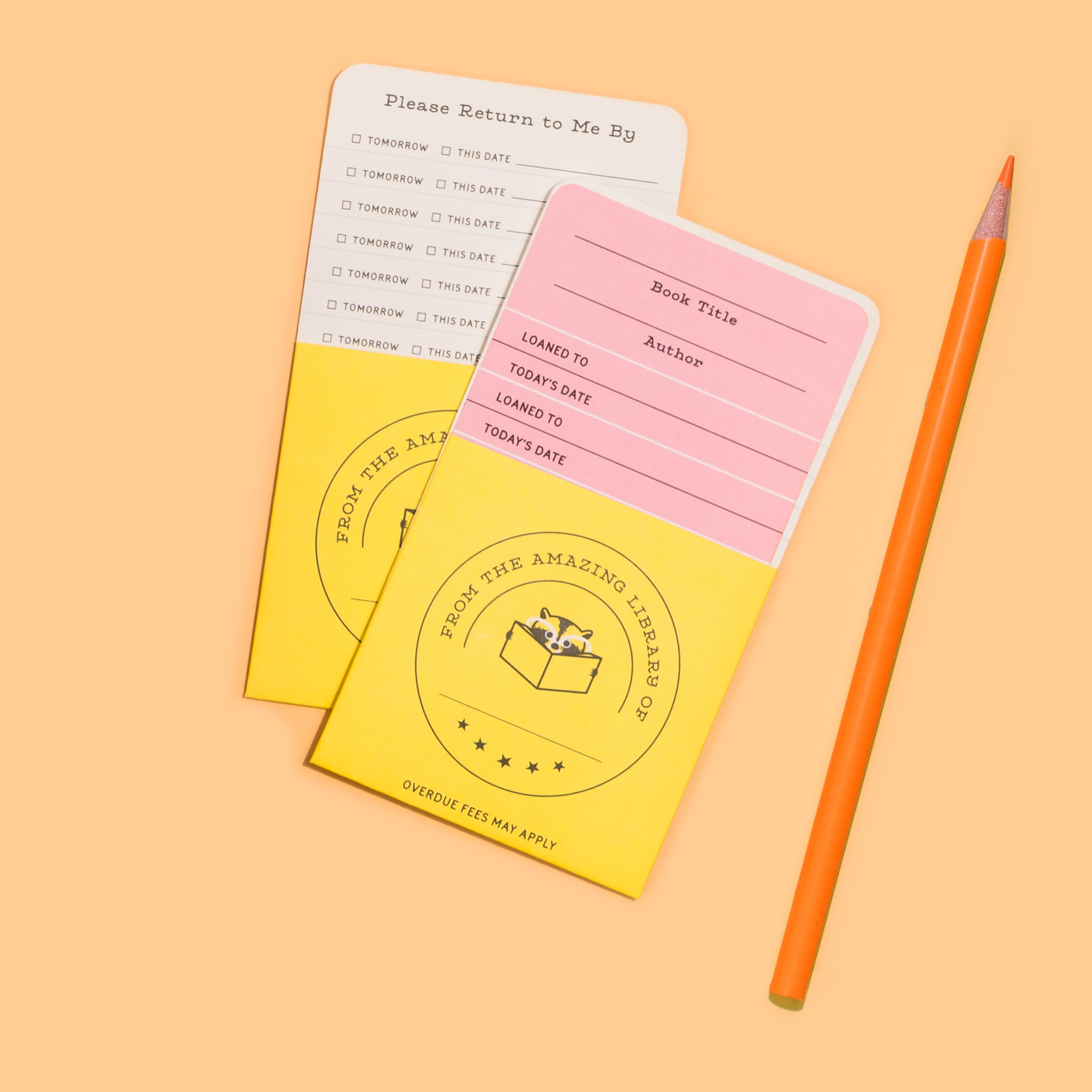 Knock Knock Kids Library Kit: 20 Card Catalog Checkout Cards, Bookplates, Date Stamp & Inkpad, 11117 - Image 4