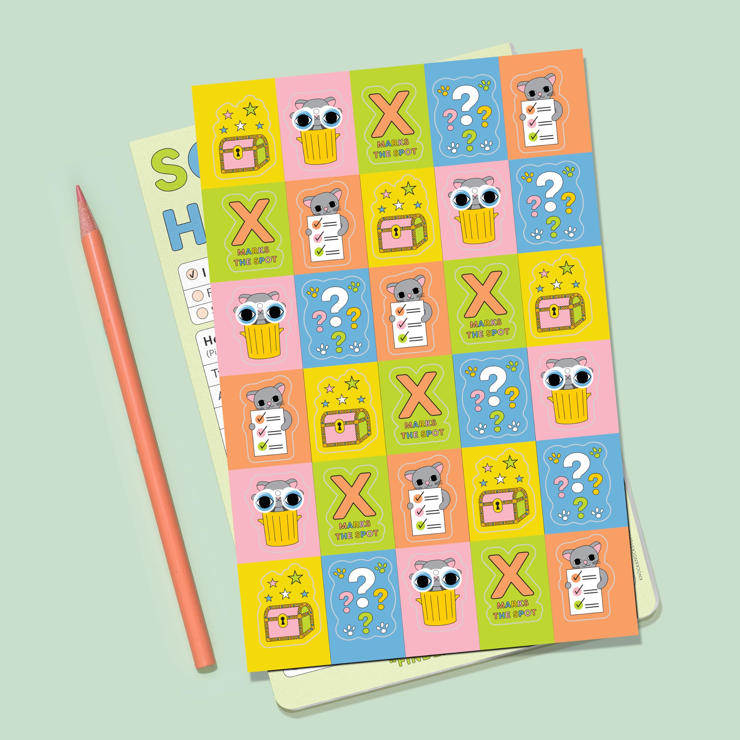 Knock Knock Kids Scavenger Hunt Playtime Pad: Kids Activity Pad, 40 Sheets Plus Full-Color Sticker Sheet, 6 x 9-Inches - Image 5