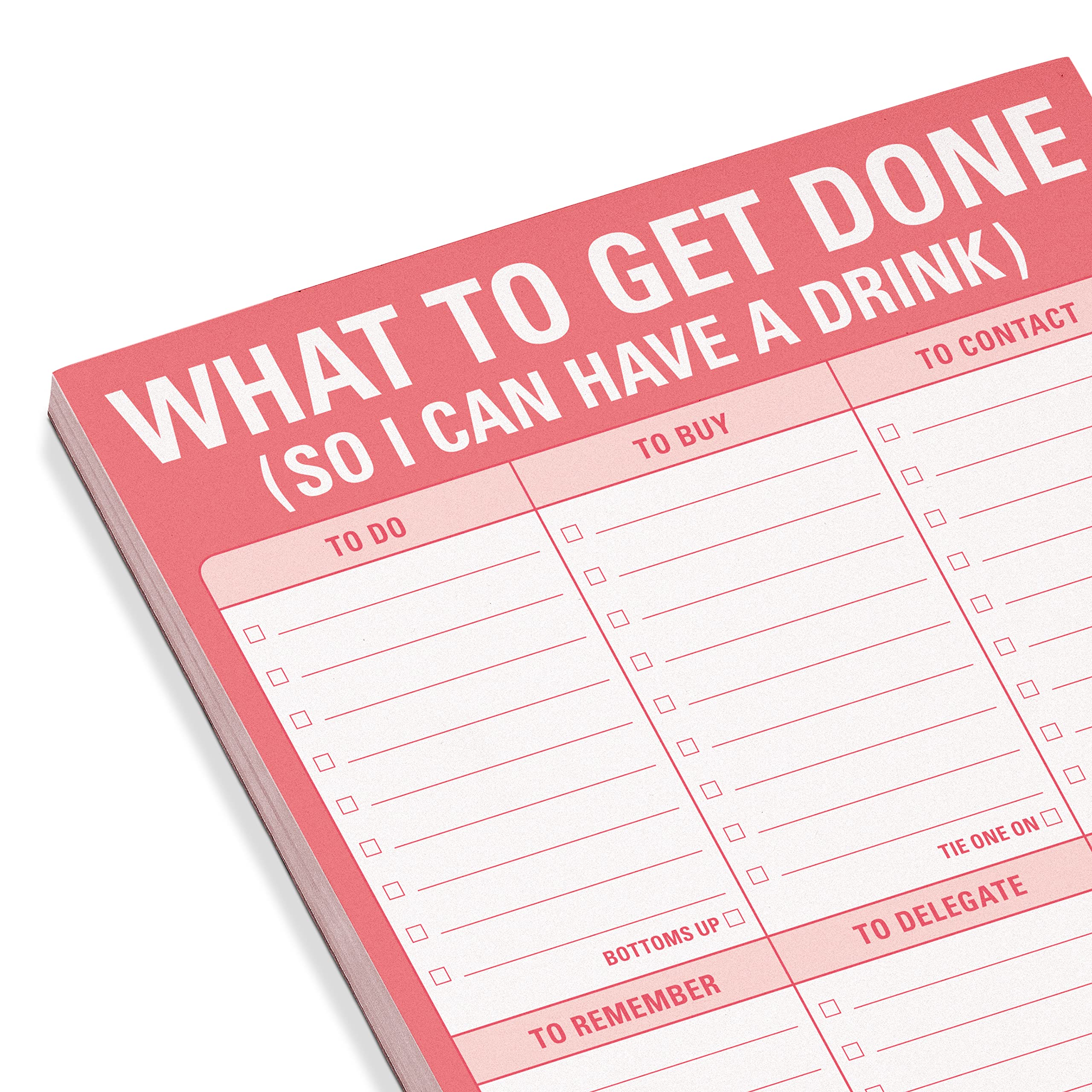 Knock Knock What to Get Do (So I Can Have a Drink), To Do List Note Pad, 6 x 9-inches - Image 3